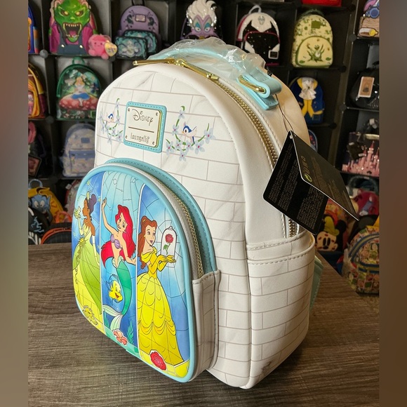 Disney Princesses Stained Glass Castle Loungefly - Picture 2 of 4